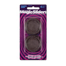 Magic Sliders Plastic Caster Cup Brown Round 1-11/16 in. W X 1-11/16 in. L 4 pk, Pack of 6
