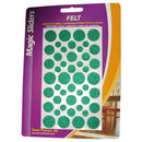 Magic Sliders Felt Self Adhesive Protective Pads Green Round 46 pk, Pack of 6