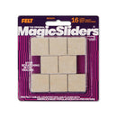 Magic Sliders Felt Self Adhesive Caster Cup Oatmeal Square 1 in. W X 1 in. L 16 pk, Pack of 6