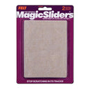 Magic Sliders Felt Self Adhesive Protective Pads Tan Rectangle 6 in. W X 4-1/2 in. L 2 pk, Pack of 6
