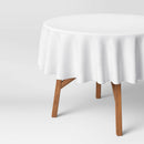 70" Solid Tablecloth - White