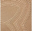 Round Woven Floral Placemats - Set of 6