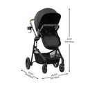 Pivot Modular Travel System with LiteMax NXT Infant Car Seat - Ebony Black
