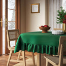Ruffle Tablecloth - Green