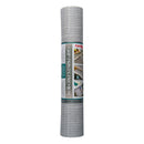 18"x6ft Grip Prints Premium Shantung Pearl Gray Shelf Liner: Non-Adhesive Basket Weave, Spot Clean, 72" Length