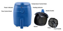 2.2 QT Air Fryer - Royal Blue