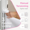 Ultimate 79-Inch White Retractable Baby Gate - 38.6 Inches Tall