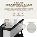 3 in 1 Bassinet Bedside Sleeper, Black