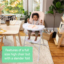 Ingenuity Sun Valley Compact High Chair - Pink