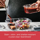 Brilliance 36pc Plastic Food Storage Container Set: Clear, Microwave & Freezer Safe, Dishwasher Safe, Lifetime Warranty