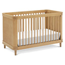 Marin with Cane 3-in-1 Convertible Crib - Honey and Honey Cane
