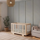 Yuzu 8-in-1 Crib with All-Stages Conversion Kits - Washed Natural with White