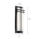 LED Outdoor Wall Light - Medium - Manhattan