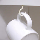 HILLMAN Small White Metal 7/8 in. L Cup Hook 1 lb 8 pk, Pack of 10