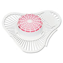 Boardwalk Urinal Screen W/ Para Deodorizer Block, Cherry, 12/Box - BWKPBS
