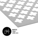 M-D Building Products 0.02 in. X 24 in. W X 36 in. L Mill Aluminum Cloverleaf Sheet Metal, Pack of 3