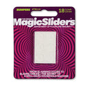 Magic Sliders Vinyl Self Adhesive Bumper Pads Clear Round 1/2 in. W X 1/2 in. L 18 pk, Pack of 6