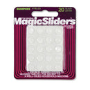 Magic Sliders Vinyl Self Adhesive Bumper Pads Clear Round 3/8 in. W X 3/8 in. L 20 pk, Pack of 6