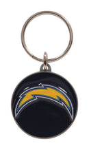 HILLMAN NFL Tempered Steel Multicolored Split Ring Keychain, Pack of 3