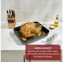 Simply Cook 13"x16" Nonstick Roaster Black