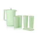 Tupperware 1 Gallon Pitcher - Blue Plastic Beverage Container