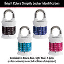 Master Lock 1-1/2 in. W Metal 4-Dial Combination Combination Padlock