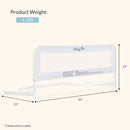 Mesh Security Bed Rails, Double Pack, White