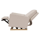 Sigi Glider Recliner With USB - Performance Beach Light Wood Base