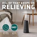 Ultrasonic Warm & Cool Mist Humidifier - Black