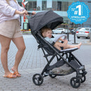 3D Quick Close Compact Fold Stroller - Black