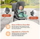 Lightweight Compact Foldable Baby Stroller - Grey