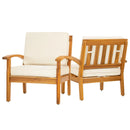 Laurent Acacia Outdoor Lounge Chair - Beige