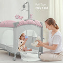 Baby Bassinet Bedside Crib - Pink