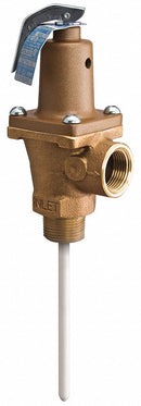 Watts Temperature and Pressure Relief Valve, 205,000 BtuH, 125 psi, 5 in Thermostat Length - 3/4 LF 40XL 125