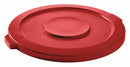 Tough Guy Trash Can Top, Round, Flat, 44 gal, Red - 5DMX4