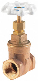 Milwaukee Valve Gate Valve, Lead-Free Bronze, FNPT Connection Type, Pipe Size - Valves 1/2 in - UP105 1/2