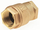 Milwaukee Valve Check Valve, 3/4 in, Single, Inline Spring, Bronze, FNPT x FNPT - UP548T 3/4