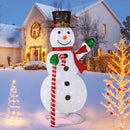5 Feet Pop-Up Christmas Snowman With 180 LED Lights