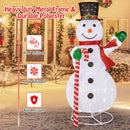 5 Feet Pop-Up Christmas Snowman With 180 LED Lights