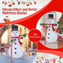 5 Feet Pop-Up Christmas Snowman With 180 LED Lights