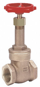 Milwaukee Valve Gate Valve, Valve Class Class 125, Bronze, FNPT Connection Type, Pipe Size - Valves 3/8 in - 148 3/8"