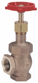 Milwaukee Valve Class 300 Globe Valve, FNPT x FNPT, Bronze, 1 1/2 in Pipe Size - Valves - 582 1-1/2"
