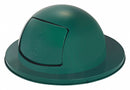 Rubbermaid Towne Series, Trash Can Top, Round, Dome with Push Door, 55 gal, Green - FG1855EGN