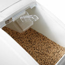 Rubbermaid 29 1/4 in" x 13 1/8 in" x 28 in Mobile Bulk Storage, White - FG360088WHT