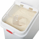 Rubbermaid 29 1/4 in" x 15 1/2 in" x 28 in Mobile Bulk Storage, White - FG360288WHT