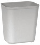 Rubbermaid 7 gal Rectangular Fire-Resistant Wastebasket, Plastic, Gray - FG254300GRAY