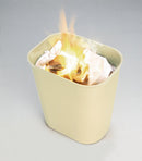 Rubbermaid 10 gal Rectangular Fire-Resistant Wastebasket, Plastic, Beige - FG254400BEIG