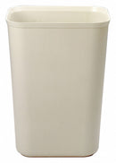 Rubbermaid 10 gal Rectangular Fire-Resistant Wastebasket, Plastic, Beige - FG254400BEIG