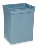 Rubbermaid 42 gal Rectangular Rigid Liner, Plastic, Gray - FG256K00GRAY