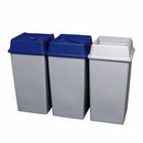 Rubbermaid Untouchable Series, Trash Can Top, Square, Drop, 35 gal, 50 gal, Gray - FG266400GRAY